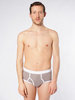 Organic Baby Rib Brief Cinder / White