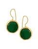 Ottoman Hands Circle Drop Earrings