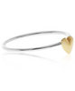 ALEX MONROE: STERLING SILVER GOLD HEART RING