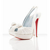 Christian Louboutin Jenny 150mm Off White Slingback 26553