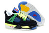 Youth Jordan 4 "Doernbecher"Blue/Green/Black/Red Kids Basketball Shoes 20992