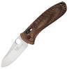 Benchmade Waddell's Bone Collector Large AXIS Folder, D2 Plain Blade, Walnut Handles