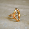 Gold Ring Open Oval