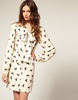 Платье-рубашка ASOS Pussybow Shirt Dress In Galloping Horse Print