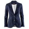 H&M Dark Blue Jersey Blazer with Faux Suede Elbow Patches