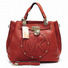 Michael Kors Hamilton Tote Handbags Maroon Large Mk Logo