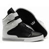 men's supra tk society high tops black white leather footwear