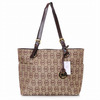 Michael Kors Jet Set Monogram Signature Tote Beige