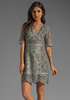 ANNA SUI Silver Lace Dress