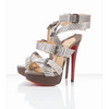 Christian Louboutin Toutenkaboucle 150mm Sandals Cobra Beige