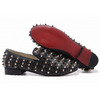 Christian Louboutin Rollerboy Gold Spikes Mens Flat Shoes Black