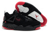 Men's Nike Basketball Shoes- Black/Red Air Jordan 4(IV) Retro"Bred"