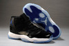 Women Retro Jordan 11(XI) "Space Jam" - Black/Varsity/Royal Blue/White Shoes