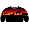 the animals in shades print sweatshirt