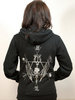 SOVRIN  Black Zip up unisex creature hoodie