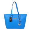 Michael Kors Jet Set Perforated Travel Small Blue Tote Bags