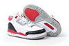 Michael Jordan 3 with Color Fire Red and White Black Grey - Kids