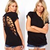 Cutout Black T-Shirt