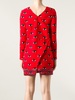 Платье Kenzo красное (eye print shift dress )