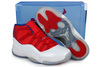 Jordan 11 Transparent Shoes Box White Red Blue Nike Mens Sneakers