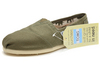 Women's Toms Olive Canvas Classics Shoes