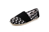 Women's Toms Black Canvas Nautical Artist Shoes