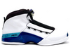 Retro Jordan 17 Men Style Features White and College Blue and Black - Basketball Sneakers (Closer Look)