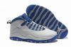 white blue michael jordan 10 s retro sneakers