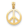 golden peace sign