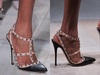 VALENTINO Studded leather pumps