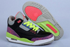 Female Nike Jordan 3 "Gs-Atomic-Red-Volt " Retro Basketball Shoes