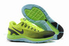 Mens Nike LunarGlide+ 4 Premium Fluorescent yellowGray Shoes