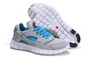 Mens Nike Huarache Free 2012 StealthWhite-Neptune Blue Shoes