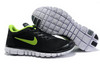 Nike Free 3.0 V2 Running Shoe Black Volt Mens