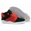 mens supra skytop 3 black red high tops sneaker