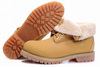 Timberland Roll Top Boots With Second Floor And Wool Wheat Yellow Mens