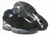 nike female jordan air shoes 8 retro black and grey