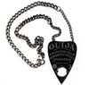 Black and Grey Ouija Planchette Necklace