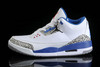 Big Size 14 and 15 Retro Jordan 3 - White/True Blue/Cement Grey