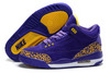 Air Jordan Retro 3 PurpleYellow Suede Ladies