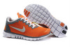 Nike Free 3.0 V2 Orange Grey White-Mens