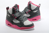 Grey And Pink Air Jordan Flight 45 GS For Girls