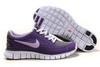 Nike Free Run Running Shoe Pure Purple Dark Grey Womens