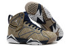 Air Jordan 7 Men's Nike Shoes (Beige/Blue/White)-2013