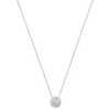 Sterling Silver Pave Ball Necklace