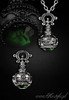 "ABSINTHE BOTTLE" 3D necklace pendant