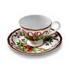 Tiffany Holiday cup and saucer in porcelain