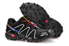 Salomon Speedcross 3 trail running shoes For Men Outdoor Athletic Sports Shoe black silver red