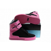 kids supra tk society pink black suede high tops shoes