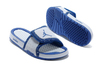 Heads Up : White/Royal Blue Michael Shoes (Nike Air Jordan Hydro 2 Slide) - Mens